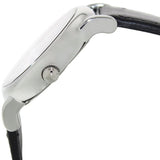 Buy Shop Emporio Armani Retro Analog Quartz Silver Dial Black Leather Strap Watch For Men - AR1674 USA Online
