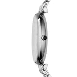 Buy Shop Emporio Armani Retro Black Dial Silver Steel Strap Watch For Men - AR1676 USA Online