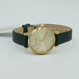 Buy Shop Emporio Armani Retro Champagne Beige Dial Green Leather Strap Watch For Women - AR1726 USA Online