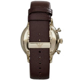 Buy Shop Emporio Armani Retro Chronograph Brown Dial Brown Leather Strap Watch for Men - AR1755 USA Online
