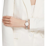 Buy Shop Emporio Armani Retro Mother of Pearl Dial Silver Mesh Bracelet Watch For Women - AR2067 USA Online