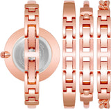 Buy Shop Emporio Armani Retro Quartz Silver Dial Rose Gold Steel Strap Watch For Women - AR1776 USA Online