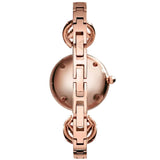 Buy Shop Emporio Armani Retro Quartz Silver Dial Rose Gold Steel Strap Watch For Women - AR1776 USA Online