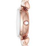 Buy Shop Emporio Armani Retro Quartz Silver Dial Rose Gold Steel Strap Watch For Women - AR1776 USA Online