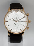 Buy Shop Emporio Armani Retro Quartz White Dial Brown Leather Strap Watch For Men - AR1936 USA Online