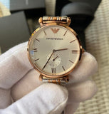 Buy Shop Emporio Armani Retro Silver Dial Two Tone Steel Strap Watch For Men - AR1677 USA Online