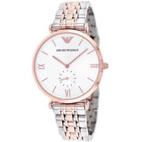 Buy Shop Emporio Armani Retro Silver Dial Two Tone Steel Strap Watch For Men - AR1677 USA Online