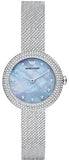 Buy Shop Emporio Armani Rosa Diamonds Mother of Pearl Blue Dial Silver Mesh Bracelet Watch For Women - AR11380 USA Online