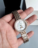 Buy Shop Emporio Armani Rosa Mother of Pearl Dial Rose Gold Steel Strap Watch For Women - AR11462 USA Online