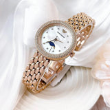 Buy Shop Emporio Armani Rosa Mother of Pearl Dial Rose Gold Steel Strap Watch For Women - AR11462 USA Online