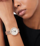 Buy Shop Emporio Armani Rosa Mother of Pearl Dial Rose Gold Steel Strap Watch For Women - AR11462 USA Online