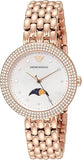 Buy Shop Emporio Armani Rosa Mother of Pearl Dial Rose Gold Steel Strap Watch For Women - AR11462 USA Online