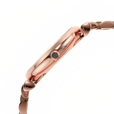 Buy Shop Emporio Armani Rosa Quartz Mother of Pearl Black Dial Rose Gold Steel Strap Watch For Women - AR11372 USA Online