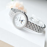 Buy Shop Emporio Armani Rosa Quartz Mother of Pearl Dial Silver Steel Strap Watch For Women - AR11461 USA Online