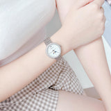 Buy Shop Emporio Armani Rosa Quartz Mother of Pearl Dial Silver Steel Strap Watch For Women - AR11461 USA Online