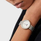 Buy Shop Emporio Armani Rosa Quartz Mother of Pearl Dial Silver Steel Strap Watch For Women - AR11461 USA Online