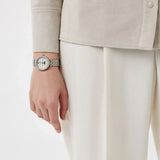 Buy Shop Emporio Armani Rosa Quartz Mother of Pearl Dial Silver Steel Strap Watch For Women - AR11461 USA Online