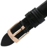 Buy Shop Emporio Armani Rosa Quartz Mother Of Pearl White Dial Black Leather Strap Watch For Women - AR11356 USA Online