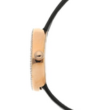 Buy Shop Emporio Armani Rosa Quartz Mother Of Pearl White Dial Black Leather Strap Watch For Women - AR11356 USA Online