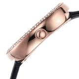 Buy Shop Emporio Armani Rosa Quartz Mother Of Pearl White Dial Black Leather Strap Watch For Women - AR11356 USA Online