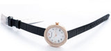 Buy Shop Emporio Armani Rosa Quartz Mother Of Pearl White Dial Black Leather Strap Watch For Women - AR11356 USA Online