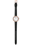 Buy Shop Emporio Armani Rosa Quartz Mother Of Pearl White Dial Black Leather Strap Watch For Women - AR11356 USA Online