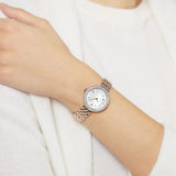 Buy Shop Emporio Armani Rosa Quartz Mother of Pearl White Dial Rose Gold Steel Strap Watch For Women - AR11355 USA Online