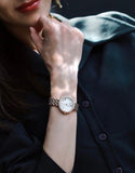 Buy Shop Emporio Armani Rosa Quartz Mother of Pearl White Dial Rose Gold Steel Strap Watch For Women - AR11355 USA Online