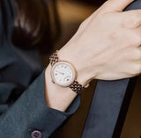Buy Shop Emporio Armani Rosa Quartz Mother of Pearl White Dial Rose Gold Steel Strap Watch For Women - AR11355 USA Online