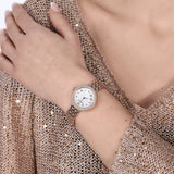 Buy Shop Emporio Armani Rosa Quartz Mother of Pearl White Dial Rose Gold Steel Strap Watch For Women - AR11355 USA Online