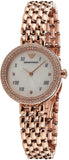 Buy Shop Emporio Armani Rosa Quartz Mother of Pearl White Dial Rose Gold Steel Strap Watch For Women - AR11355 USA Online