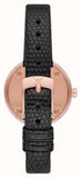 Buy Shop Emporio Armani Rosa Two Hand Black Dial Black Leather Strap Watch For Women - AR11493 USA Online