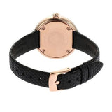 Buy Shop Emporio Armani Rosa Two Hand Black Dial Black Leather Strap Watch For Women - AR11493 USA Online