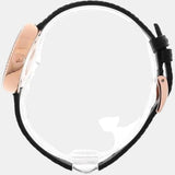 Buy Shop Emporio Armani Rosa Two Hand Black Dial Black Leather Strap Watch For Women - AR11493 USA Online