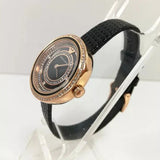 Buy Shop Emporio Armani Rosa Two Hand Black Dial Black Leather Strap Watch For Women - AR11493 USA Online