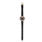 Buy Shop Emporio Armani Rosa Two Hand Black Dial Black Leather Strap Watch For Women - AR11493 USA Online