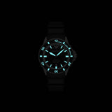 Buy Shop Emporio Armani Sea Explorer Automatic Black Dial Black Silicone Strap Watch For Men - AR60078 USA Online