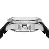 Buy Shop Emporio Armani Sea Explorer Automatic Black Dial Black Silicone Strap Watch For Men - AR60078 USA Online