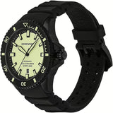 Buy Shop Emporio Armani Sea Explorer Automatic Yellow Dial Black Silicone Strap Watch For Men - AR60085 USA Online