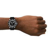 Buy Shop Emporio Armani Sea Explorer Black Dial Black Silicone Strap Watch for Men - AR60086 USA Online