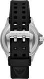 Buy Shop Emporio Armani Sea Explorer Black Dial Black Silicone Strap Watch for Men - AR60086 USA Online