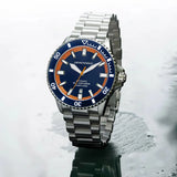 Buy Shop Emporio Armani Sea Explorer Blue Dial Silver Steel Strap Watch for Men - AR60090 USA Online