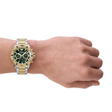 Buy Shop Emporio Armani Sea Explorer Chronograph Green Dial Two Tone Steel Strap Watch for Men - AR11586 USA Online