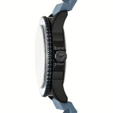 Buy Shop Emporio Armani Sea Explorer Divers Blue Dial Blue Silicone Strap Watch for Men - AR11685 USA Online