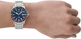 Buy Shop Emporio Armani Sea Explorer GMT Blue Dial Silver Steel Strap Watch For Men - AR11590 USA Online
