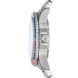 Buy Shop Emporio Armani Sea Explorer GMT Blue Dial Silver Steel Strap Watch For Men - AR11590 USA Online