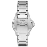 Buy Shop Emporio Armani Sea Explorer GMT Quartz Black Dial Silver Steel Strap Watch For Men - AR11589 USA Online