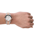 Buy Shop Emporio Armani Sea Explorer GMT Quartz White Dial Two Tone Steel Strap Watch For Men - AR11591 USA Online