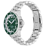 Buy Shop Emporio Armani Sea Explorer Green Dial Silver Steel Strap Watch for Men - AR60080 USA Online