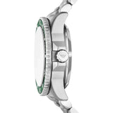 Buy Shop Emporio Armani Sea Explorer Green Dial Silver Steel Strap Watch for Men - AR60088 USA Online